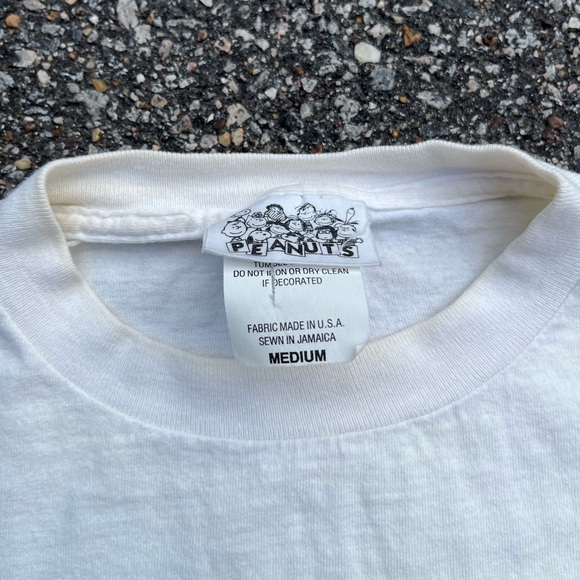 Vintage 1960s Peanuts Tee Sz M - Picture 3 of 5